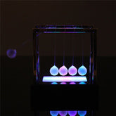 Newtons Cradle LED Light Up Kinetic Energy Home Office